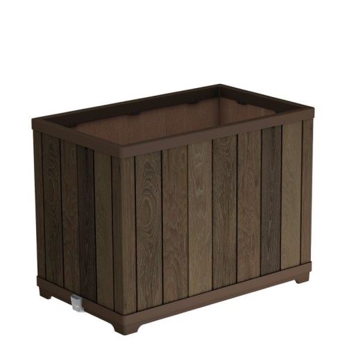 KETER Květináč Deco Rectangle Tall walnut 17213625