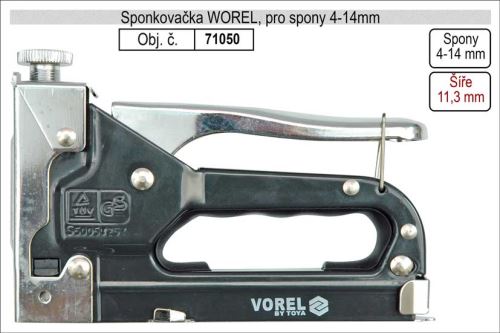 Sponkovačka Vorel pro spony 4-14 mm