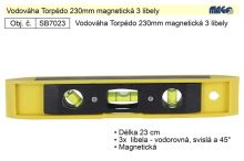 MAGG Vodováha Torpédo 230mm magnetická 3 libely
