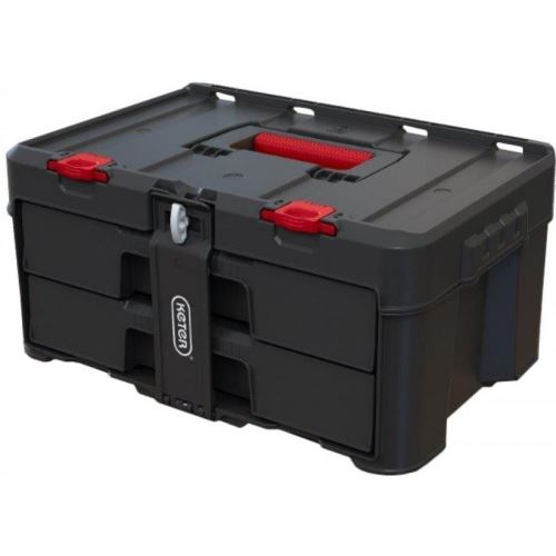 KETER 17210832 Stack'N'Roll Box se 2 zásuvkami 253384