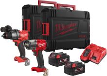 MILWAUKEE M18FPP2F3-502X combo sada aku vrtačka a rázový utahovák
