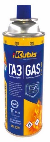 Plynová kartuše, isobutan, butan, 227 g, provozní teplota -40 to +45 *С (zima - léto)