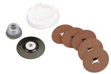 Wolfcraft Wolfcraf hobby brousící a leštící sada pro úhlová brusky 2177000 Wolfcraft Wolfcraf hobby brousící a leštící sada pro úhlová brusky 2177000