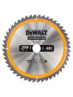 DEWALT DT1957 Kotouč pilový na dřevo s SK plátky 250x30mm, 48 zubů DEWALT DT1957 Kotouč pilový na dřevo s SK plátky 250x30mm, 48 zubů