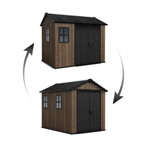 KETER Zahradní domek Apex 7,5 x 9 Walnut s podlahou 17213833
