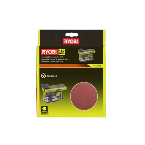 RYOBI SD150A10 Sada 150mm stacionárního papíru do pásové brusky 10 ks
