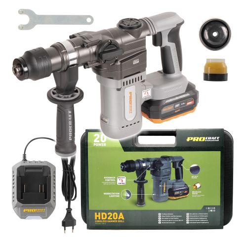 Aku vrtací kladivo Procraft Industrial HD20A