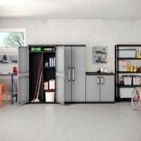 KETER DETROIT XL Multipurpose Cabinet Vysoká úložná skříň šedá   252268 (4)