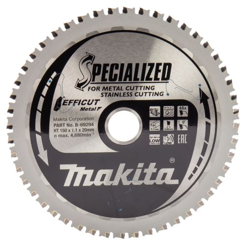 MAKITA pilový kotouč EFFICUT kov 150 x 48T =new B-69331