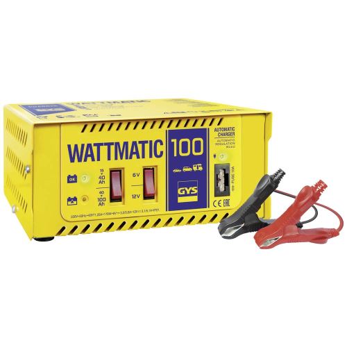 GYS WATTMATIC 100 Automatická nabíječka autobaterií  vhodná pro kyselinové i gelové olověné baterie.
