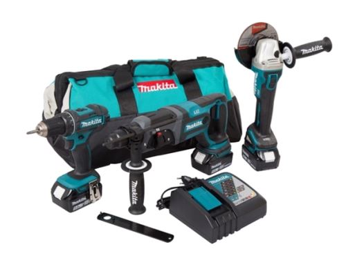 MAKITA Aku sada DGA504+DHR241+DDF482 Li-ion 18V obj. č. DLX3078TX1