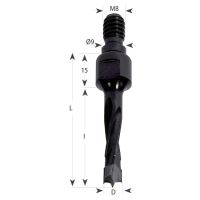 CMT Vrták kolíkovací se závitem S=M8, 9x4 HW - D5x40 LB55 P (1)