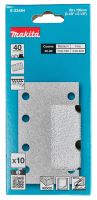 MAKITA papír brusný suchý zip 80x130 A40, 10ks (1)