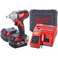 MILWAUKEE M18BIW12-402C aku rázový utahovák 1/2" MILWAUKEE M18BIW12-402C aku rázový utahovák 1/2"