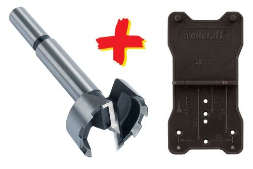 Wolfcraft Forstnerův vrták+pomůcka ke značení, pr.35 mm 8728000
