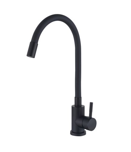 Dřezová baterie, SEO-011 BLACK REFL. BLACK, černá