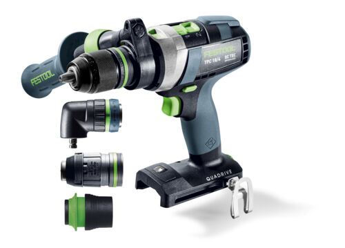 FESTOOL Akumulátorový příklepový vrtací šroubovák QUADRIVE TPC 18/4 Basic-Set/XL