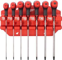 MILWAUKEE 4932498690 Sada T šroubováků Torx s kuličkou s komfortní rukojetí, 7ks MILWAUKEE 4932498690 Sada T šroubováků Torx s kuličkou s komfortní rukojetí, 7ks
