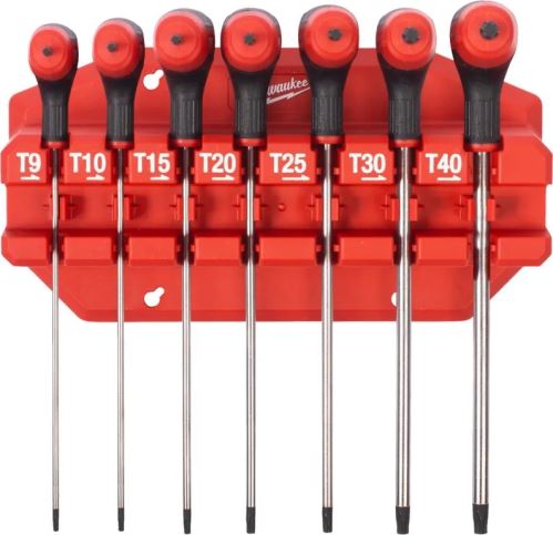 MILWAUKEE 4932498690 Sada T šroubováků Torx s kuličkou s komfortní rukojetí, 7ks