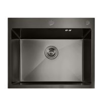 Nerezový dřez MIXXUS MH5843 GRAPHITE se sifonem, grafitový