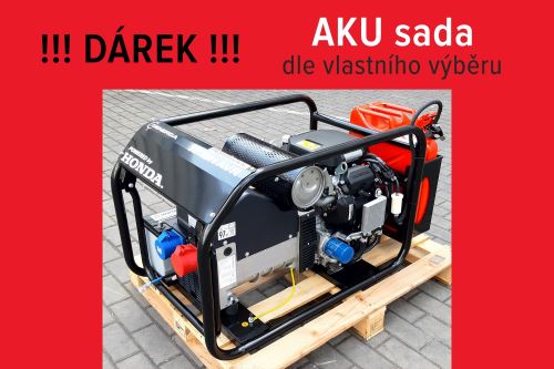 Honda Generga TP 18 H AVR Třífázová elektrocentrála  s podvozkem