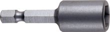 MAKITA magnetický nástrční klíč 1/4", SW 1/4", 65 mm