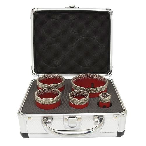 STREND PRO Diamantové vykružovací korunky na obklady korunkové vrtáky sada 5ks 20-68mm M14 TR226640