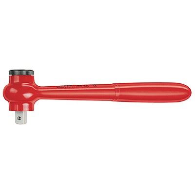 KNIPEX Přestavitelná ráčna, S vnějším čtyřhranem 1/2" izolovaná