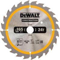 DEWALT DT1949 Pilový kotouč na dřevo CONSTRUCTION 165 x 20 mm, 24 zubů