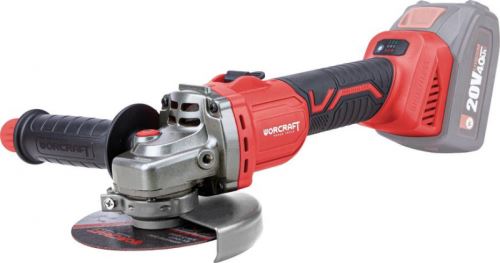 Aku úhlová bruska 125mm s regulací, bezuhlíková, 20V Worcraft CAG-S20LiBS-1 (bez baterie)