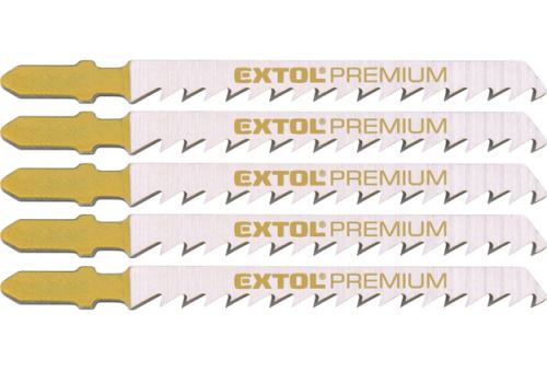 Listy pro přímočarou pilu, úchyt EU, 75x4,0mm, na dřevo, broušené, velmi čistý řez