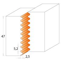 CMT Fréza na spoje spárovky MAN - D105x50 d40 Z2 ALU (2)