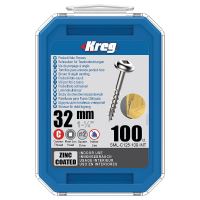 Kreg Zinc Maxi-Loc Šrouby pro skryté spoje - 32 mm, hrubý závit, 100 ks Kreg Zinc Maxi-Loc Šrouby pro skryté spoje - 32 mm, hrubý závit, 100 ks
