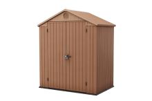 KETER Zahradní domek Darwin 6 x 4 hnědý s podlahou 17210351