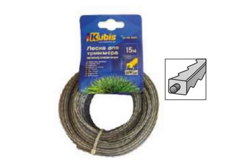 Žací struna do křovinořezu zesílená 3.00 mm*15 m, "ozubená"